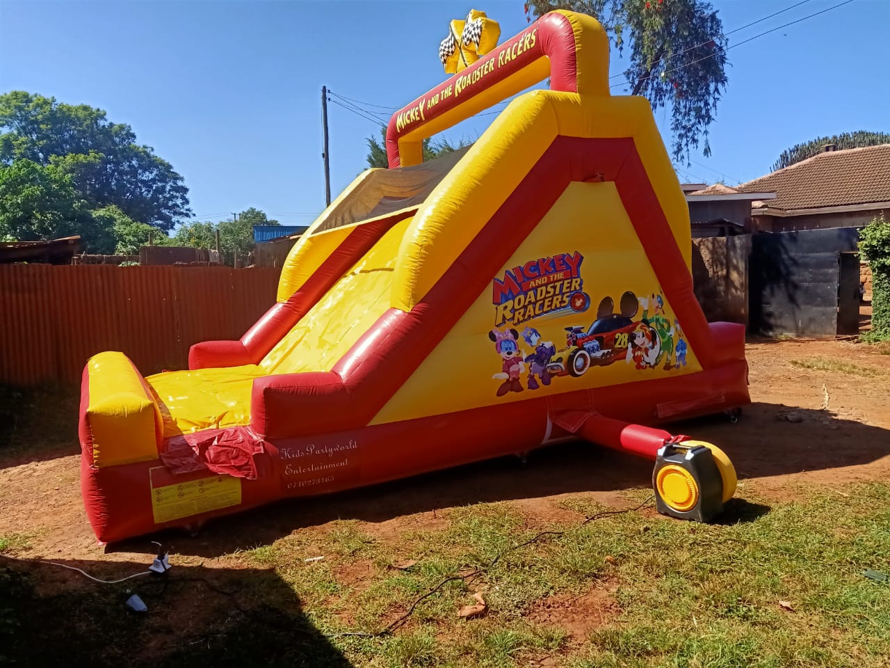 Mickey and The Roadster Racers Bouncing Castle for Hire