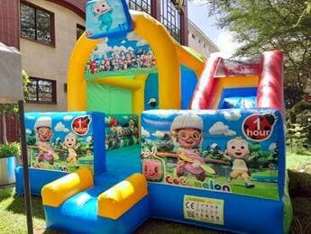 Cocomelone Themed Bouncing Castles For Hire in Nairobi Kenya, bouncing castles, scats bouncing castles, jump for joy bouncing castles