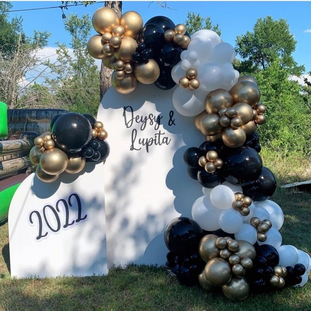 Graduation backdrop design 13 for hire in Nairobi — customisable balloon and floral installation