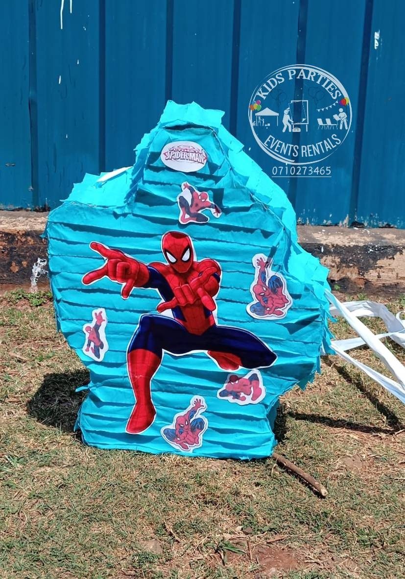 Spider-Man house themed pinata for hire in Nairobi