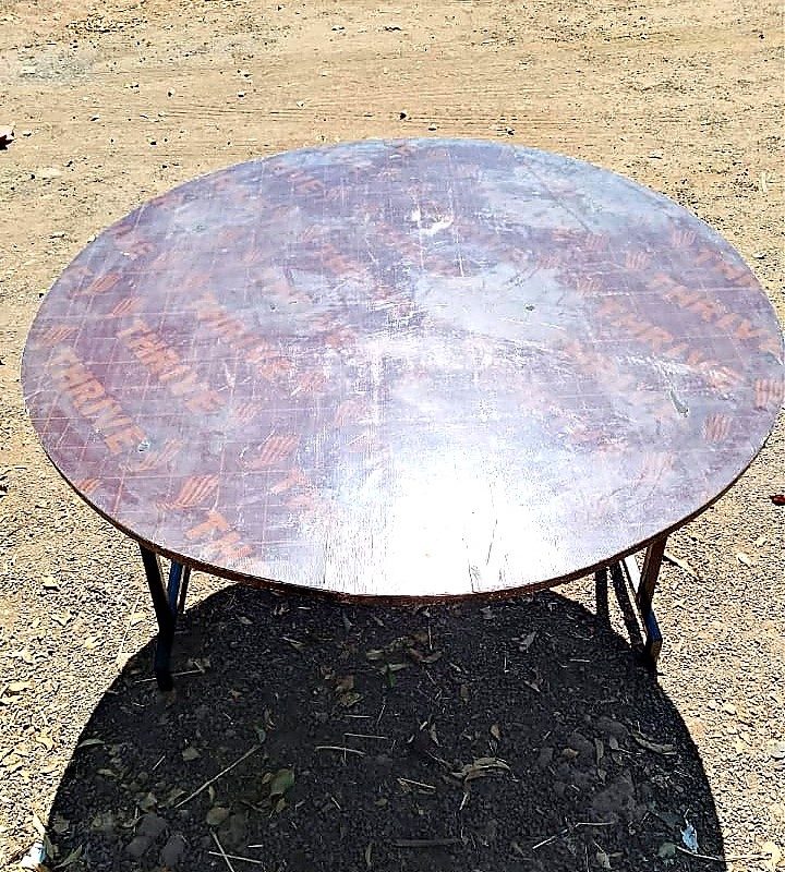 Plain Round Table for hire in Nairobi