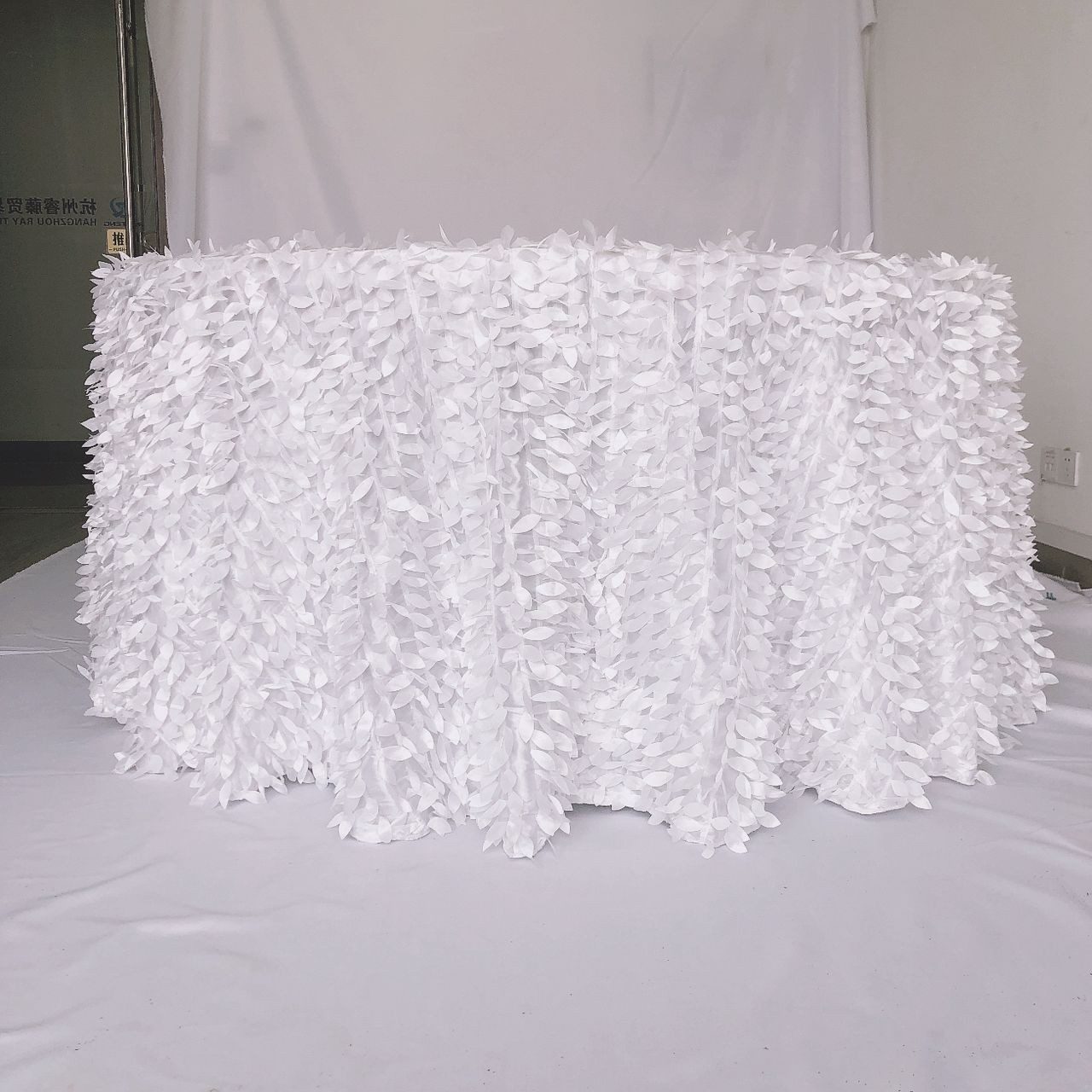 Dressed Round Table (Leaf Petal) for hire in Nairobi