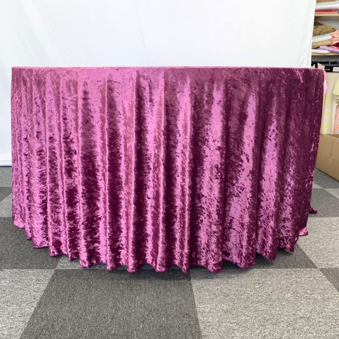 Dressed Round Table (Velvet) for hire in Nairobi