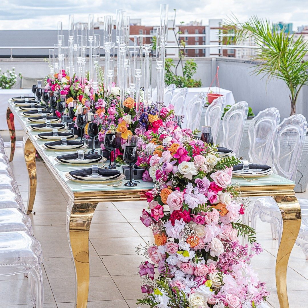 Gold Elegant Glass High Table &mdash; wedding item for hire in Nairobi (2)